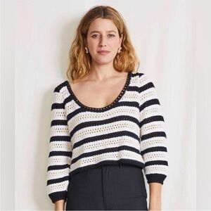 Apiece Apart Sari Crochet Sweater